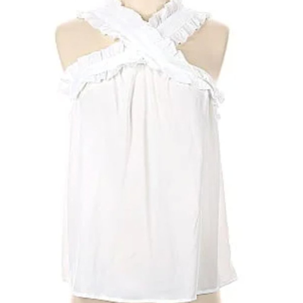 NWT- J.Crew Drapey Wrap front top